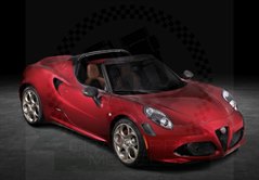 Alfa Romeo 4C Spider Villa D'Este 33 Stradale Tribute  1:18